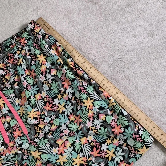 Chubbies‎ Shorts Mens 2XL Black Tropical Floral Swim Trunks Drawstring Lined - Picture 7 of 11